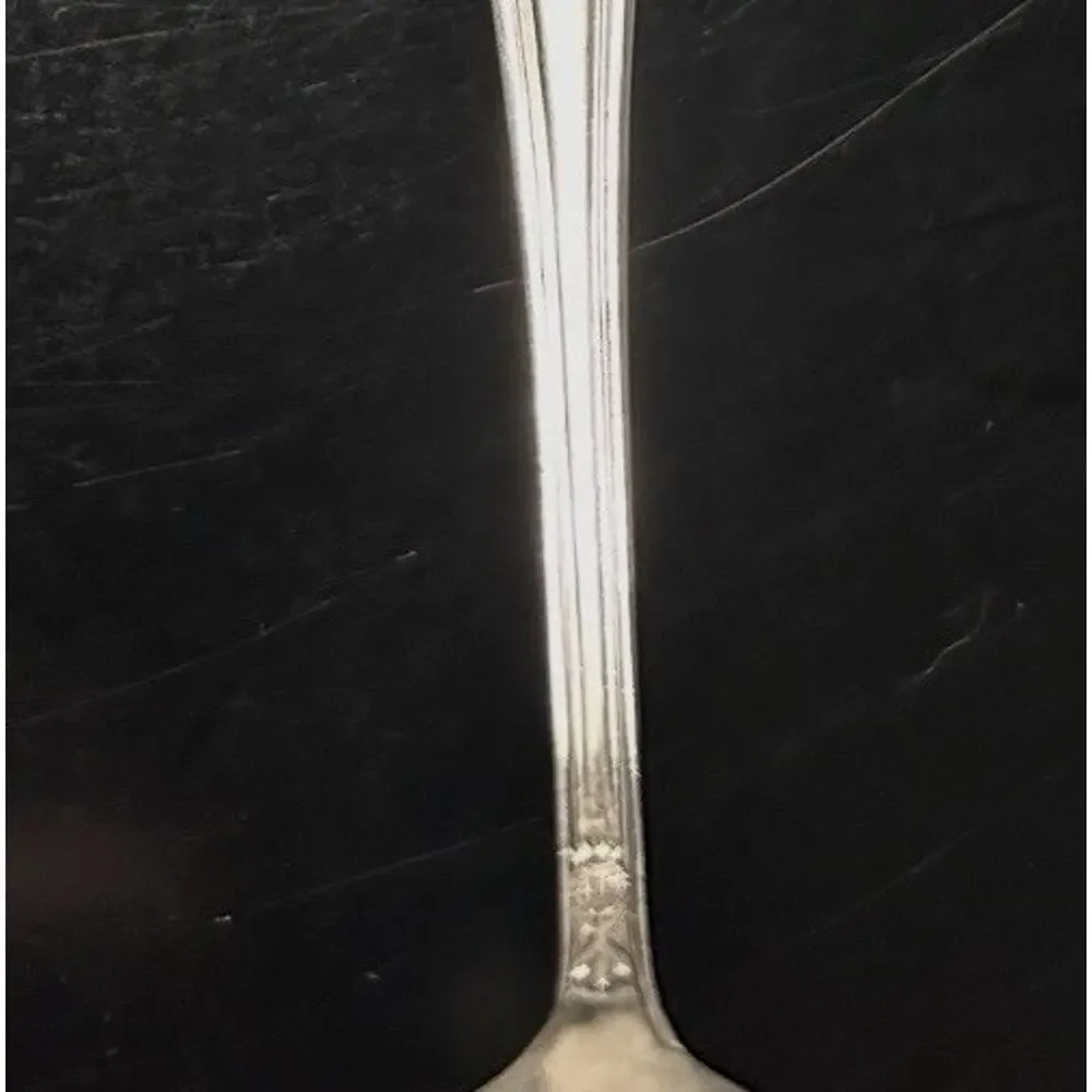 Vintage Set Of 6 Silver Plated Boullian Soup Spoons -Stored In fabric roll C26